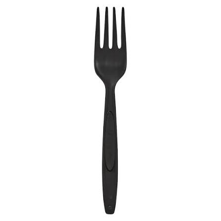 Biodegradable Vegetable Fiber Fork Black 17cm (25st/pak) #FORK-BLK-001