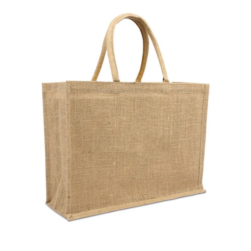 Jute Draagtas/Shopper Naturel FFP 40+15x30cm (per stuk)