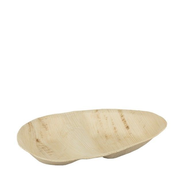 Palmblad bord "Ellips" 26x16cm 2-vaks (25st/pak)