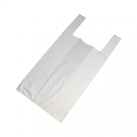 Groenten/Fruit Hdpe knoopzak transparant op rol / knotenbeutel (rol a 200 zakken)