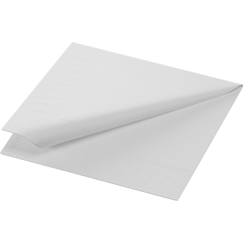 Napkin 1-ply Cocktail White 24x24cm 500st/pk