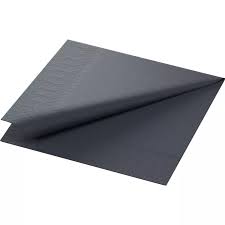 Napkins 2-ply Black 33 x33cm 2-ply 125st/pk