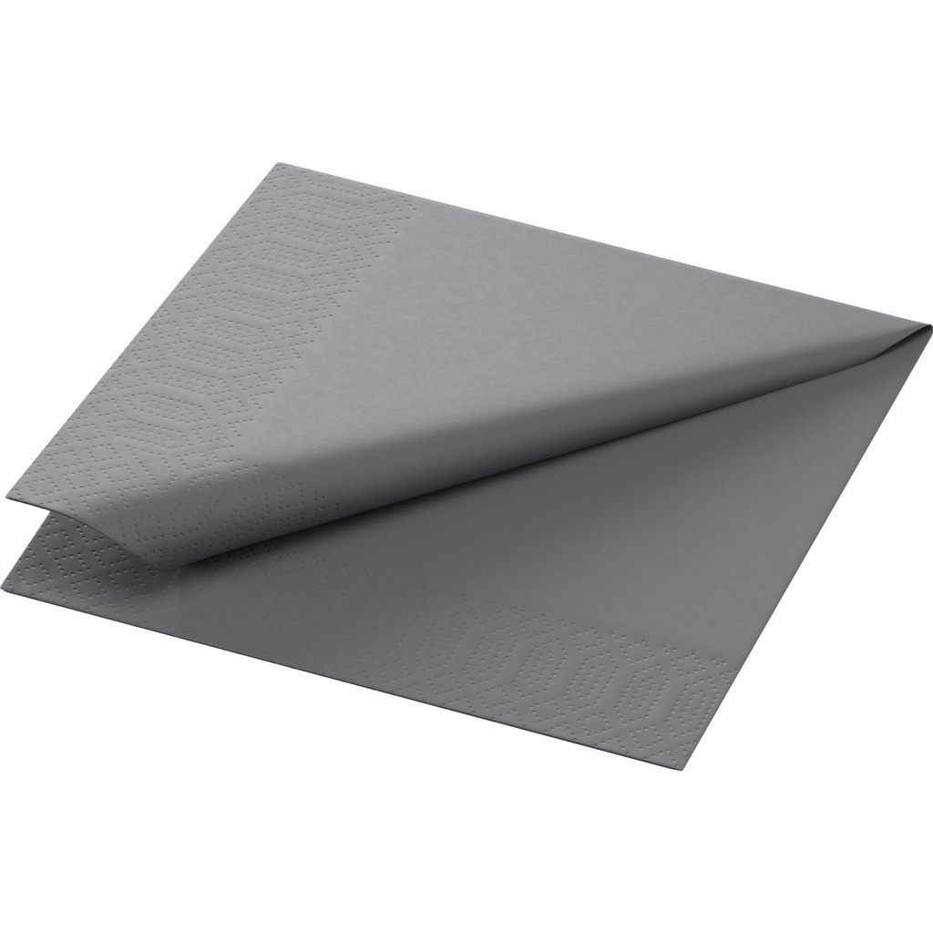 Napkins 2-ply Cocktail Granite Grey 24x24cm 300st/pk
