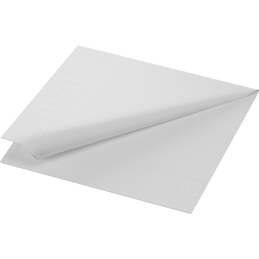 Napkins 2-ply 33x33cm white pk@125st
