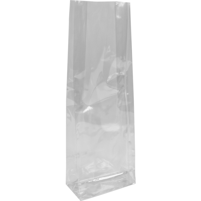 OPP blokbodemzak 100/25+25x280mm 40my (100st/pak)