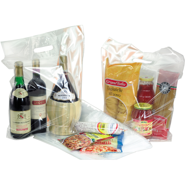 Tas DKT Transparant 45x56+2x4cm  (100st/pak) 50my