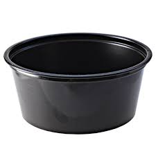 Portion cup 3.25oz. Black  125st/pk