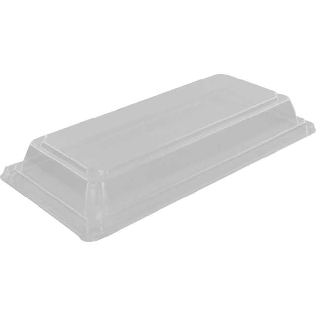 Deksel sushi tray 166x85x22mm / OPS trans 100st/pk