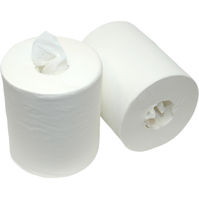 Qleaniq Poetspapier / Center Pull Midi rol Cellulose wit 21cm x 275m / 1-ply / 1 roll