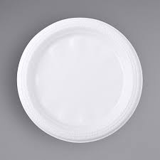 Plastic plate 9" Sterling Choice White 50 pcs/cs