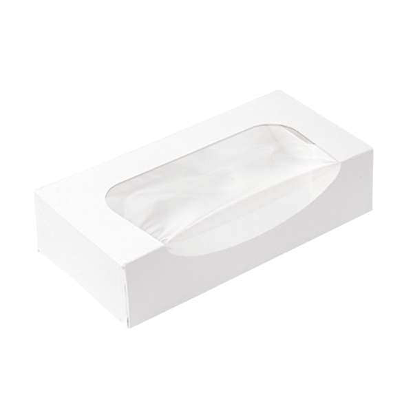 "The Pack" Sushi Box met venster 19,7x9x4,5cm White Cardboard (50st/pak)