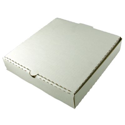 Pizza Box Fresh Hot Corrugated 7" (Plain White) 50 pc/pack