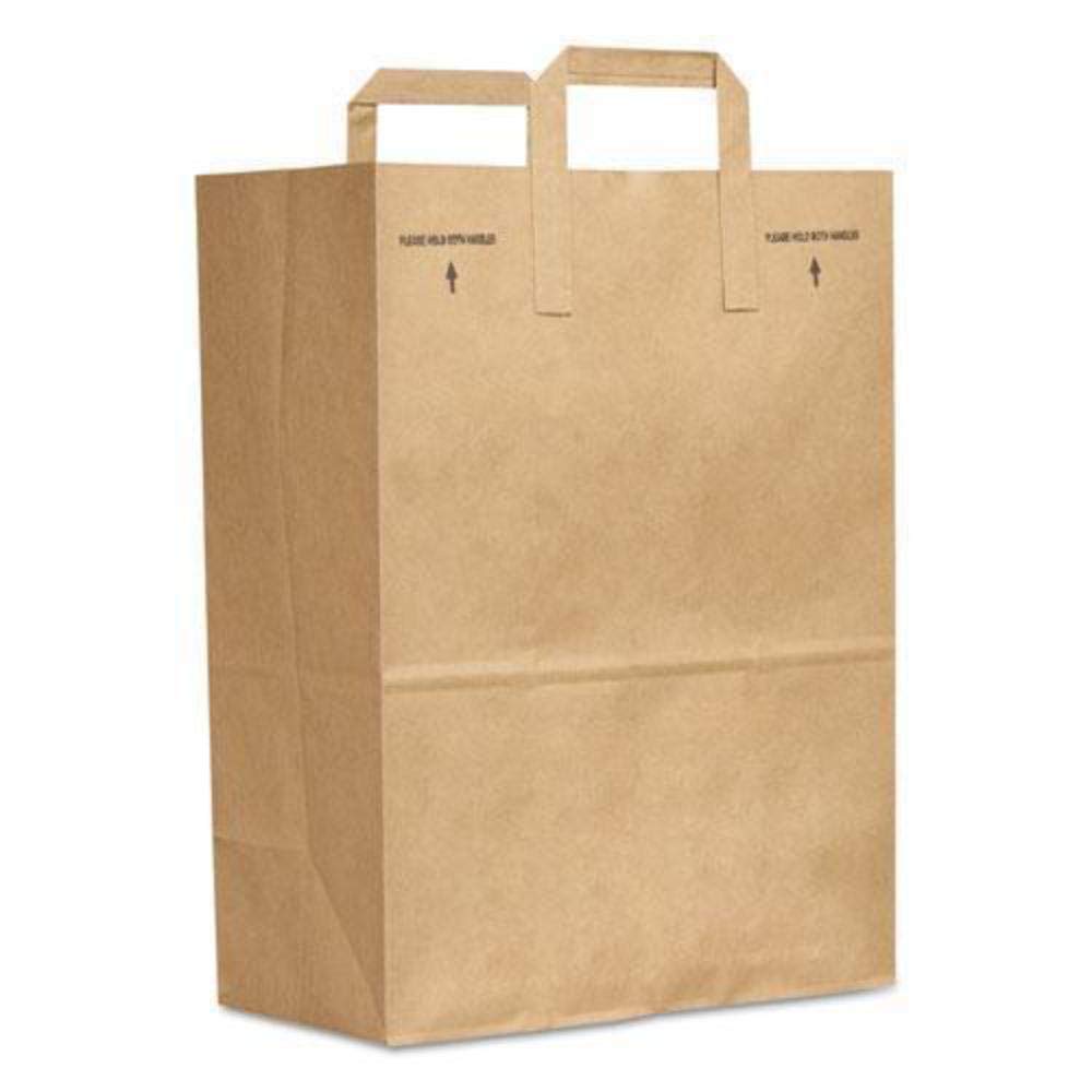 Grocery bag 57lb  1/6 flat handle kraft 32x17x45cm / 12.5"x6.75"x17.75" (500st/bundle)