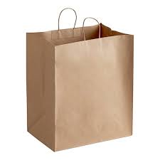 Majestic Paper Shopping Bag Natural 18x7x16"  200st/ds