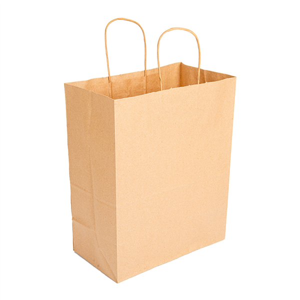 SOS Bag with Handle 80 GSM 26+14x32CM Natural Kraft per 250