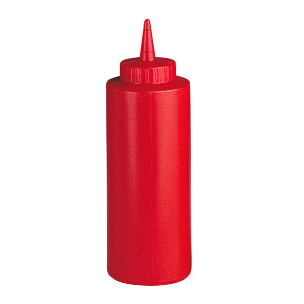 Squeeze dispensers 360ml Red (per stuk)