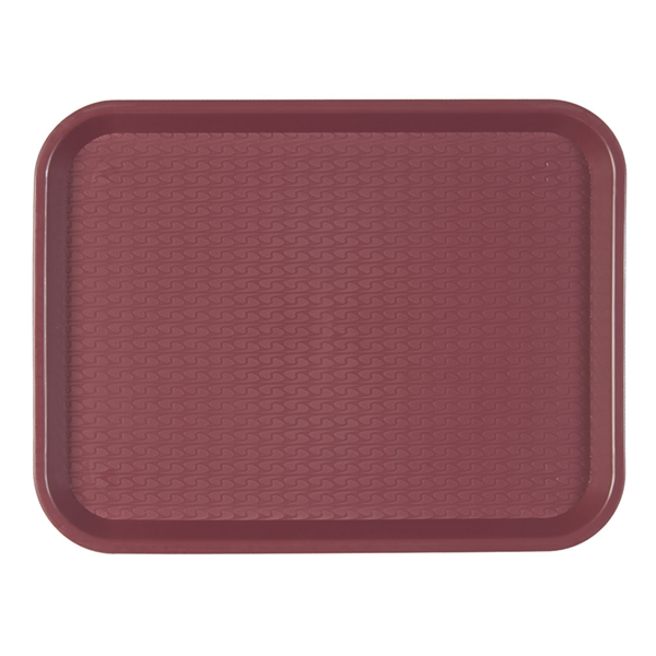 PP Dienblad / Fast Food Tray 27,5x35,5cm Bordeau (per stuk)