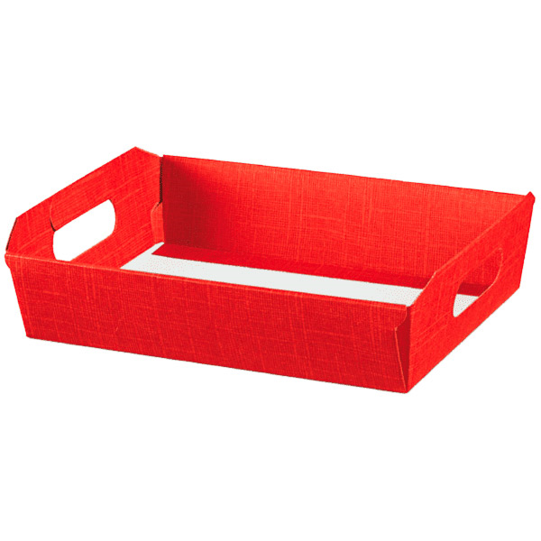 Tray Rood Cardboard 40x30x12cm (per stuk)