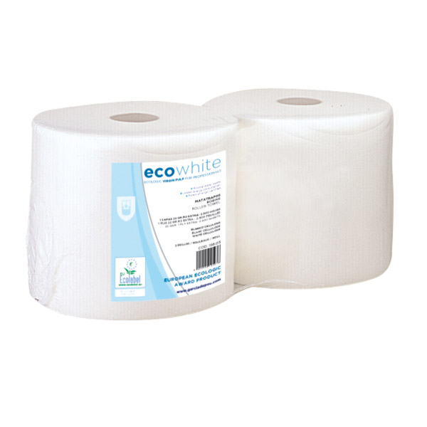 Roller Towel 1 ply 22grs Extra - 2500 SHEETS 37x26cm White (2 rollen/pak)