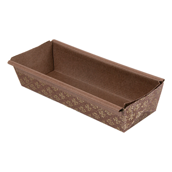 Bakery Cooking Mold - Laminated 20x6,5x4,5cm brown paper (50pcs/pack)