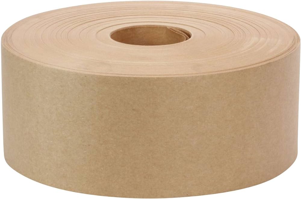 Gummed paper tape, Water actived  3''x600 Brown Kraft (10 rol/ds)