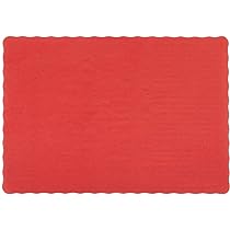 Placemats Paper Red 9.75x14"  1000pcs/cs #HF-310521