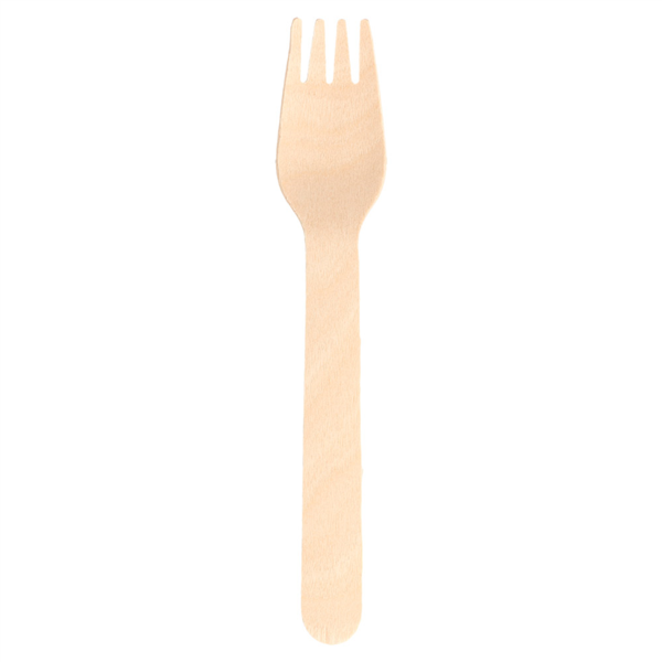 Houten vork / Wooden Fork 16cm (100pcs/pack)