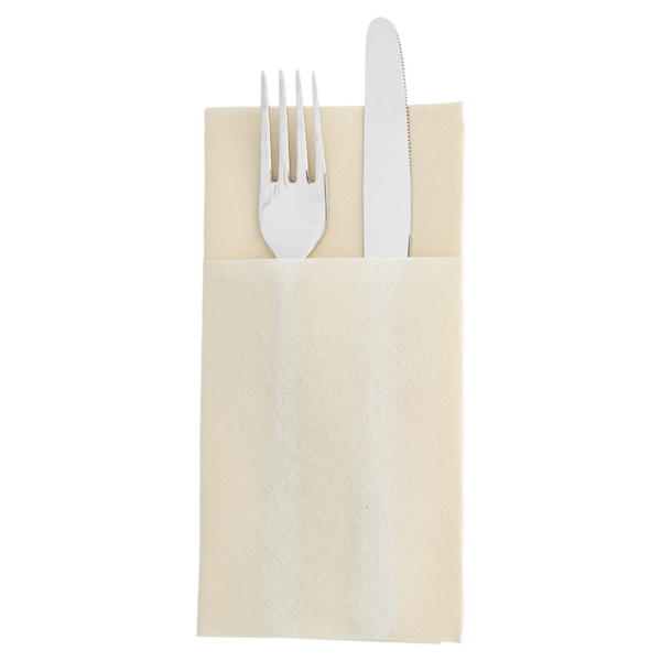 Napkins Kangaroo 55GSM 40x40cm Ivory Airlaid (14x50st/doos)