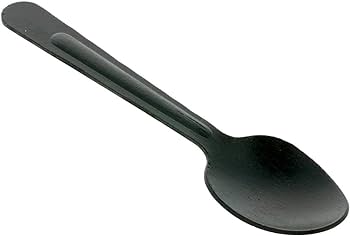 Plastic Lepel Klein Zwart 12,7cm (100st/pak)