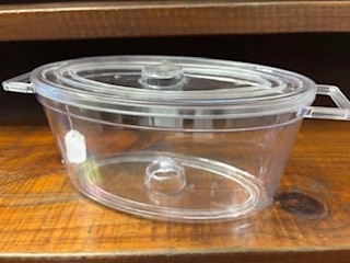 Cocotte Clear Polycarbonate 31x15x12cm (per stuk)