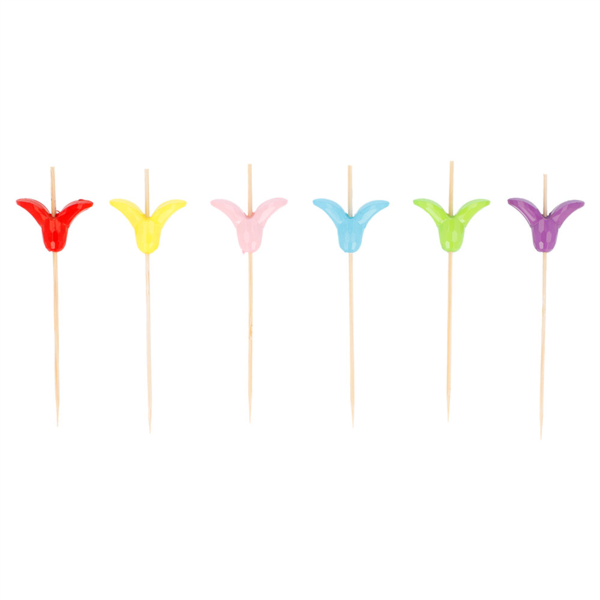 Prikkers / picks "tulipe" 9cm (100st/pak)