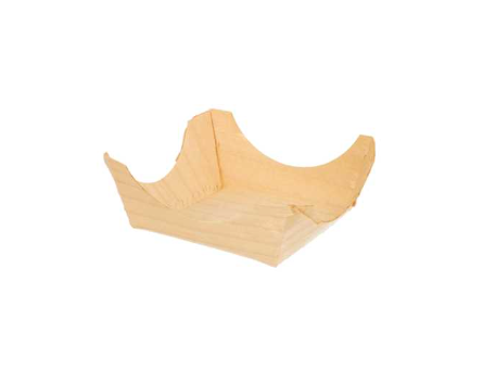 Houten Bakje 6x6x2,5cm Amuse (100st/pk)