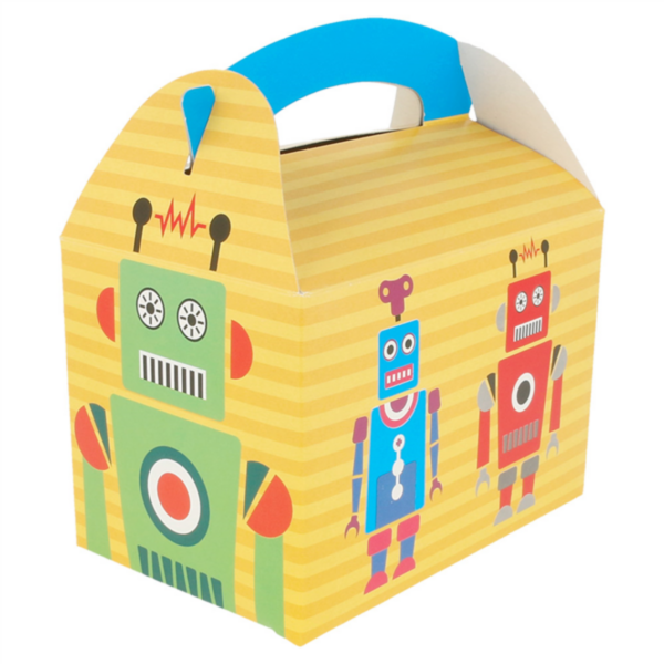 Gable Box - Children Box - Design "Robot" 17x16x10cm 50pcs/pk