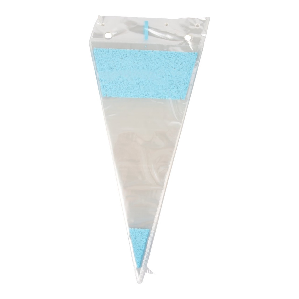 Puntzakken PP blauw Kantotief 1000/ds..18x37