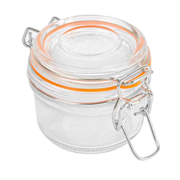 Glazen wekpot / Storage Jar 125ml / 8,3x10,5cm clear glass (per stuk)