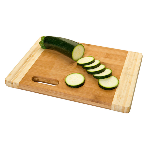 cutting board two-colored 40x30x1,9cm Natural Bamboo (per stuk)