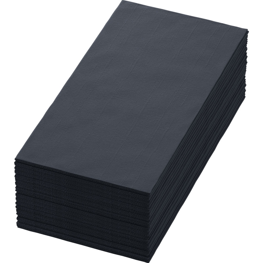 Napkins Bio Airlaid Dunisoft (DSF) 40x40cm Black 1/8-fold (6x60stuks)