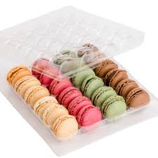 Blisters 24 macaroons 20x30x5cm Clear PET (50st/pak)