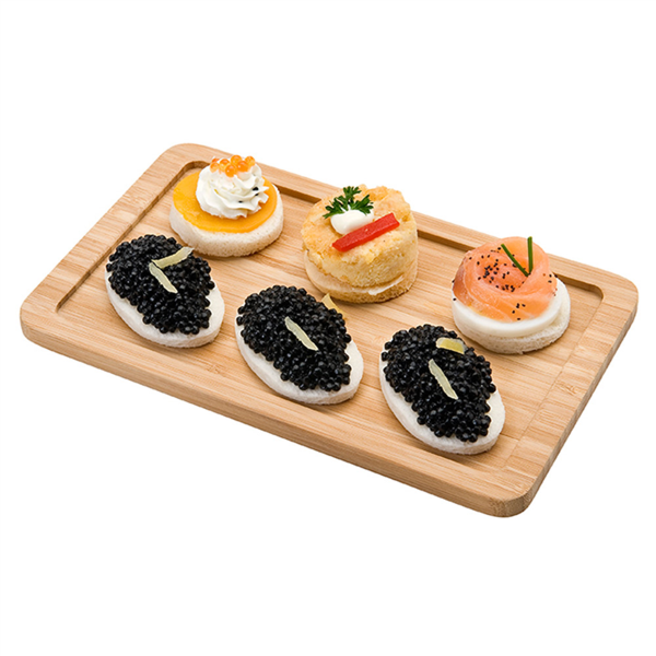 Tray/Plateau Wood/Hout 20,5x12,5x1cm (Per stuk)