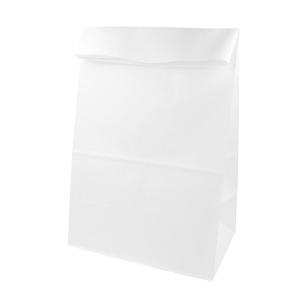 SOS Bag without handles 70GSM 20+9x34,5cm White Cellulose (500st/doos)