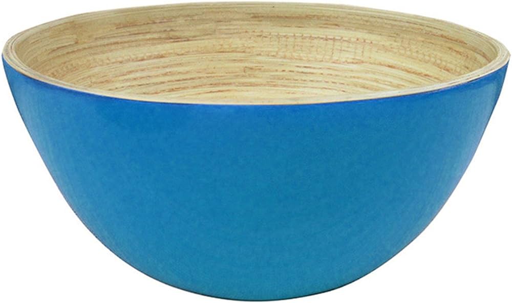 Bamboo bowl Turquoise 15x7cm / Per stuk