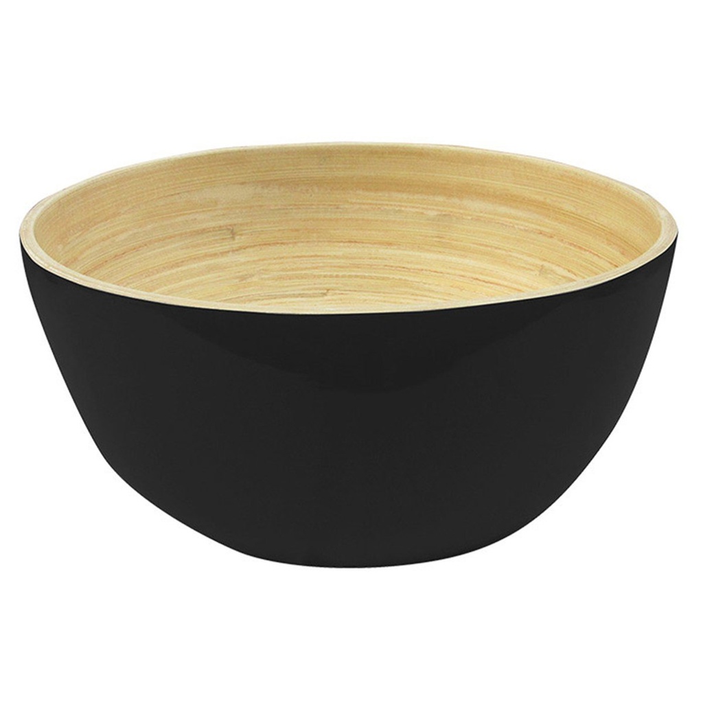 Bamboo schaal Black diameter 30cm x 9cm (per stuk)