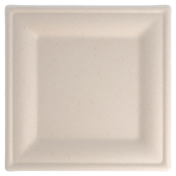 Vierkant bord Bionic/Bagasse 20x20x1cm Natural Cellulose (50st/pak)
