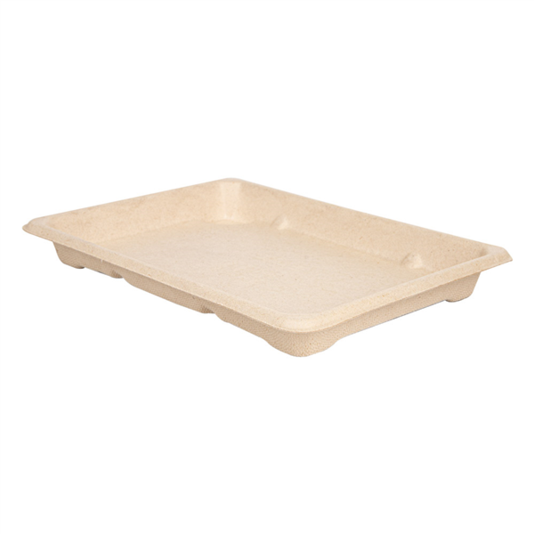 Sushi box "bionic" / Bagasse 18,5x13x1,5cm (50st/pak)