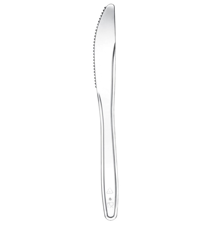 Plastic Mes/Knife Transparant 17,5cm (50st/pak)