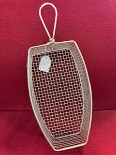 Oval Fryer basket stainless steel 23x13x6cm (per stuk)