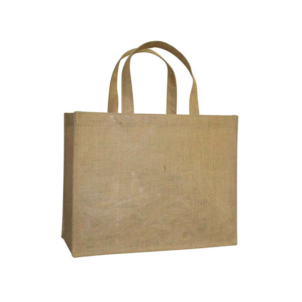 Bag with handles Natural jute 38,5x18x30,5cm (per stuk)