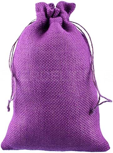 Jute Bag Purple 6x10" (per stuk)