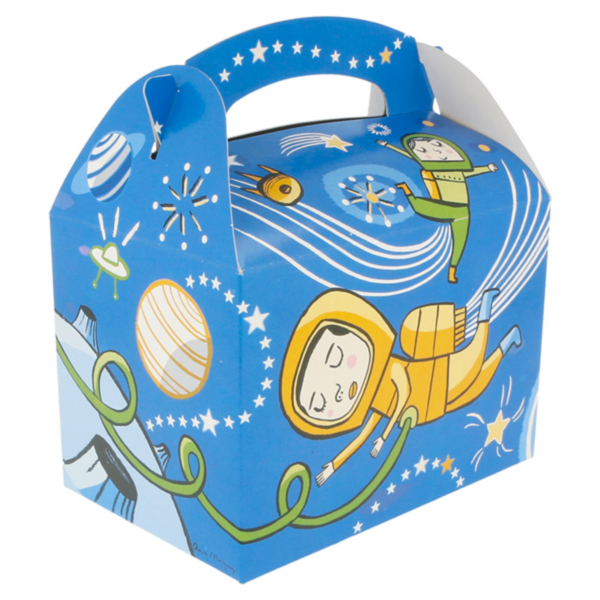 Gable Box - Children Box - Design "Space" 17x16x10cm 50pcs/pk