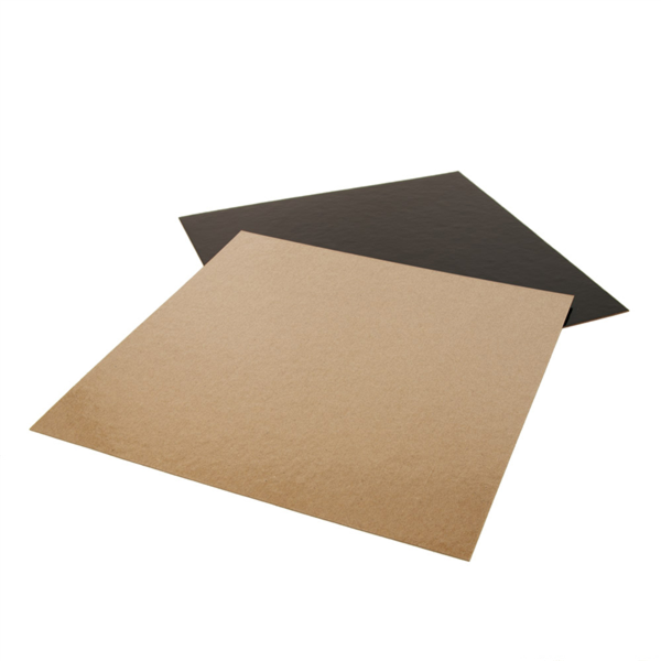 Two sides cardboard for patisserie 26x26cm chocolate/praline (100st/pak)